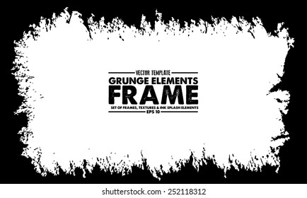Grunge frame - abstract texture. Stock vector design template - easy to use