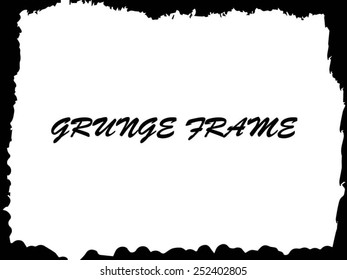 Grunge frame - abstract texture. Stock vector design template - easy to use