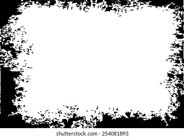 Grunge frame - abstract texture. Stock vector design template - easy to use