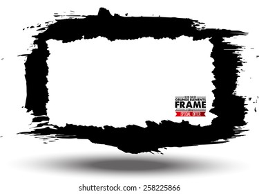 Grunge frame - abstract texture. Stock vector design template - easy to use