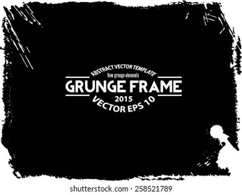 Grunge frame - abstract texture. Stock vector design template - easy to use