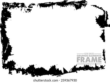 Grunge frame - abstract texture. Stock vector design template - easy to use