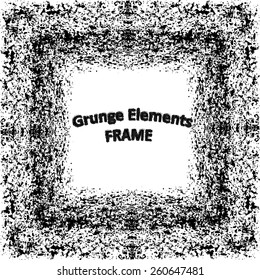 Grunge frame - abstract texture. Stock vector design template - easy to use