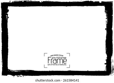 Grunge frame - abstract texture. Stock vector design template - easy to use 