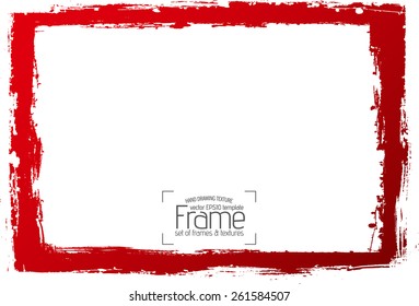 Grunge frame - abstract texture. Stock vector design template - easy to use 