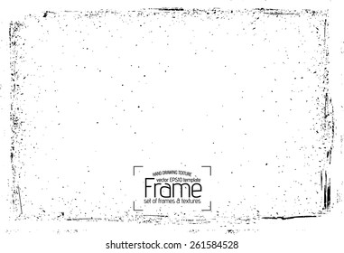 Grunge frame - abstract texture. Stock vector design template - easy to use 