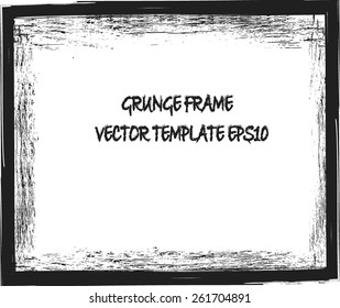 Grunge frame - abstract texture. Stock vector design template - easy to use