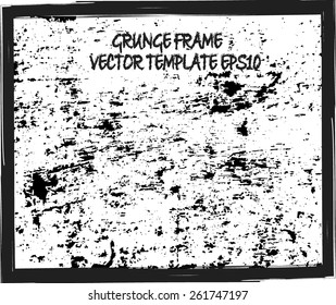 Grunge frame - abstract texture. Stock vector design template - easy to use