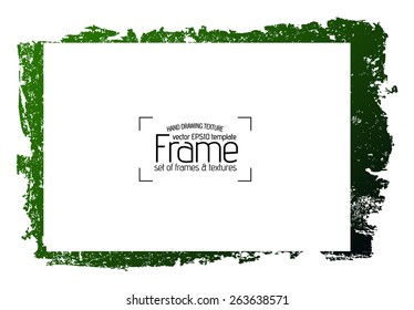 Grunge frame - abstract texture. Stock vector design template - easy to use