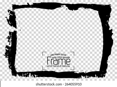 Grunge frame - abstract texture. Stock vector design template - easy to use