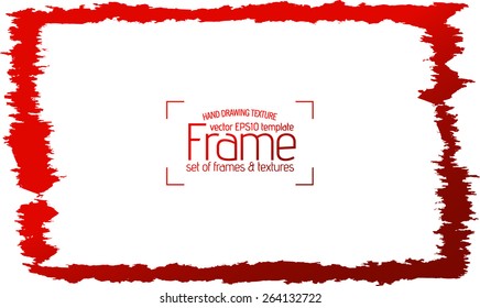 Grunge frame - abstract texture. Stock vector design template - easy to use