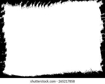 Grunge frame - abstract texture. Stock vector design template - easy to use