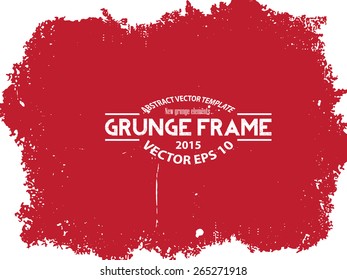Grunge frame - abstract texture. Stock vector design template - easy to use