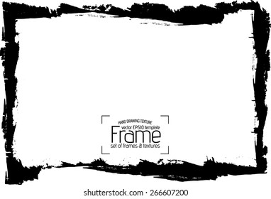 Grunge frame - abstract texture. Stock vector design template - easy to use