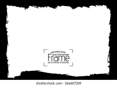 Grunge frame - abstract texture. Stock vector design template - easy to use