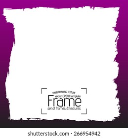 Grunge frame - abstract texture. Stock vector design template - easy to use