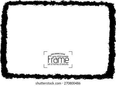 Grunge frame - abstract texture. Stock vector design template - easy to use
