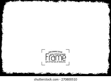Grunge frame - abstract texture. Stock vector design template - easy to use