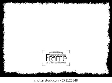 Grunge frame - abstract texture. Stock vector design template - easy to use