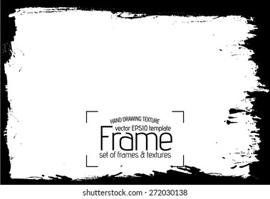Grunge frame - abstract texture. Stock vector design template - easy to use
