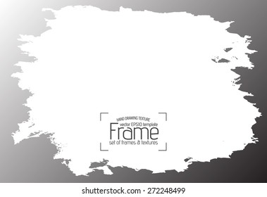 Grunge frame - abstract texture. Stock vector design template - easy to use