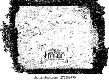 Grunge frame - abstract texture. Stock vector design template