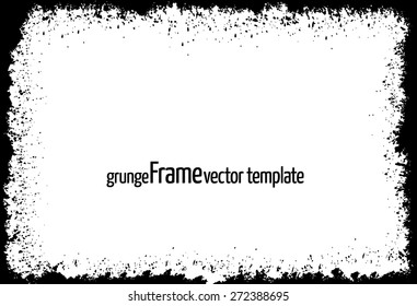 Grunge frame - abstract texture. Stock vector design template