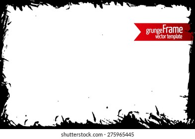 Grunge frame - abstract texture. Stock vector design template - easy to use