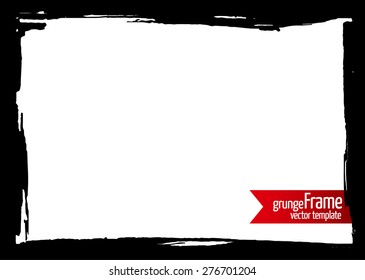 Grunge frame - abstract texture. Stock vector design template - easy to use