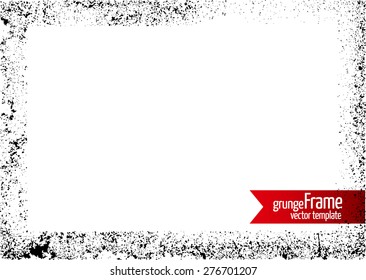 Grunge frame - abstract texture. Stock vector design template - easy to use