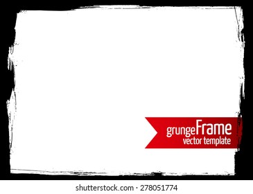 Grunge frame - abstract texture. Stock vector design template - easy to use