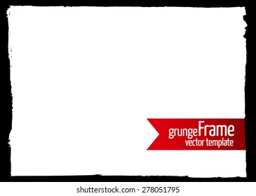 Grunge frame - abstract texture. Stock vector design template - easy to use