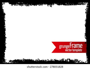 Grunge frame - abstract texture. Stock vector design template - easy to use