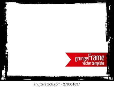 Grunge frame - abstract texture. Stock vector design template - easy to use