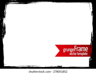Grunge frame - abstract texture. Stock vector design template - easy to use