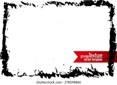 Grunge frame. Abstract texture. Stock vector design template. Easy to use.
