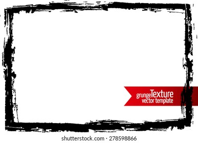 Grunge frame. Abstract texture. Stock vector design template. Easy to use.

