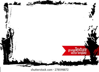 Grunge frame. Abstract texture. Stock vector design template. Easy to use.
