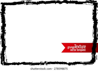 Grunge frame. Abstract texture. Stock vector design template. Easy to use.
