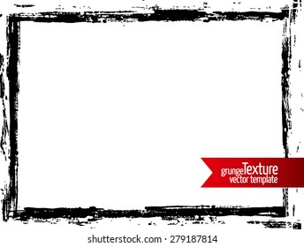 Grunge frame - abstract texture. Stock vector design template - easy to use