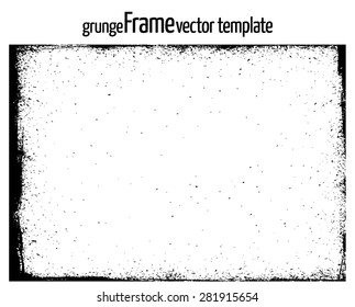 Grunge frame - abstract texture. Stock vector design template - easy to use