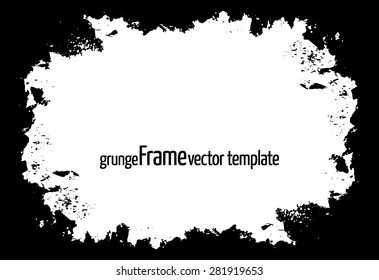 Grunge frame - abstract texture. Stock vector design template - easy to use