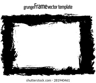 Grunge frame - abstract texture. Stock vector design template - easy to use