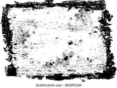 Grunge frame - abstract texture. Stock vector design template - easy to use