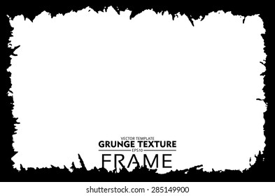 Grunge frame - abstract texture. Stock vector design template
