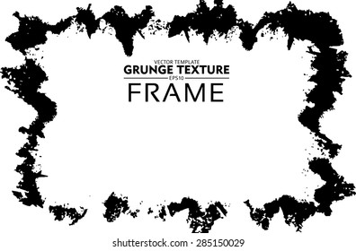 Grunge frame - abstract texture. Stock vector design template