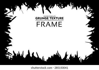 Grunge frame - abstract texture. Stock vector design template