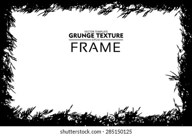 Grunge frame - abstract texture. Stock vector design template