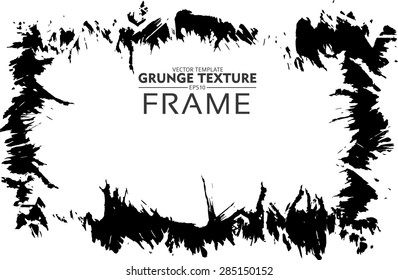 Grunge frame - abstract texture. Stock vector design template