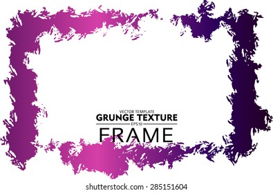 Grunge frame - abstract texture. Stock vector design template
